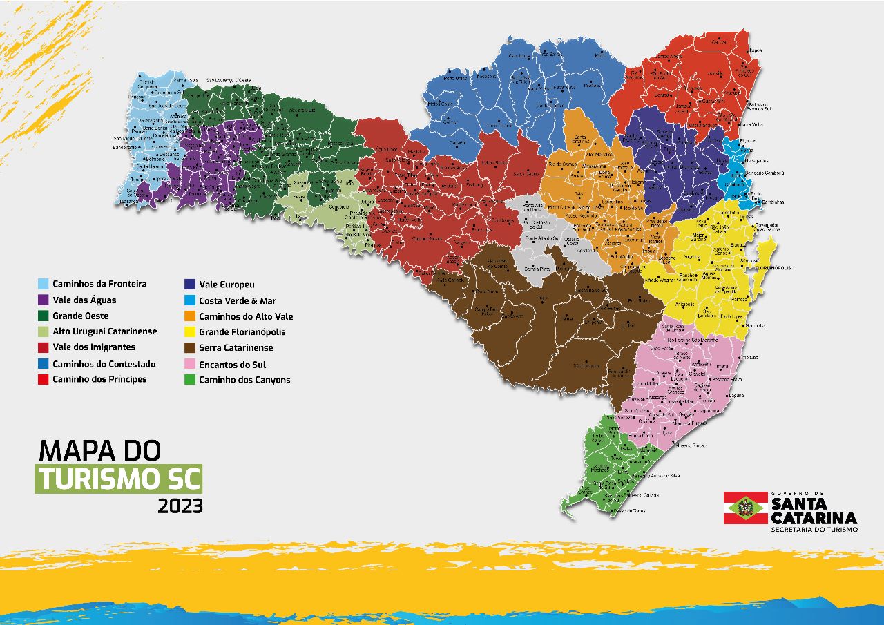 Mapa Turismo SC