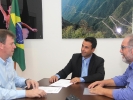 Assinatura do Convênio de Curitibanos  Joguinhos Abertos -  Prefeito em exercício Roque Stanguerlin-4
