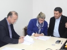 Assinatura do contrato de apoio financeiro para a Prefeitura de Caçador para o repasse da verba do Fundesporte, para a realização do 58 Jasc/2018, com a presença do conselho Estadual de Esporte e a Presidente da Fesporte, Professora Natália Lúcia Petry-19