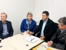 Assinatura do contrato de apoio financeiro para a Prefeitura de Caçador para o repasse da verba do Fundesporte, para a realização do 58 Jasc/2018, com a presença do conselho Estadual de Esporte e a Presidente da Fesporte, Professora Natália Lúcia Petry-1