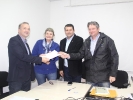 Assinatura do contrato de apoio financeiro para a Prefeitura de Caçador para o repasse da verba do Fundesporte, para a realização do 58 Jasc/2018, com a presença do conselho Estadual de Esporte e a Presidente da Fesporte, Professora Natália Lúcia Petry-24
