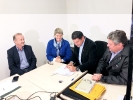Assinatura do contrato de apoio financeiro para a Prefeitura de Caçador para o repasse da verba do Fundesporte, para a realização do 58 Jasc/2018, com a presença do conselho Estadual de Esporte e a Presidente da Fesporte, Professora Natália Lúcia Petry-2