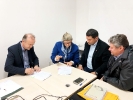Assinatura do contrato de apoio financeiro para a Prefeitura de Caçador para o repasse da verba do Fundesporte, para a realização do 58 Jasc/2018, com a presença do conselho Estadual de Esporte e a Presidente da Fesporte, Professora Natália Lúcia Petry-5