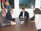 Assinatura do contrato de apoio financeiro para a Prefeitura de Caçador para o repasse da verba do Fundesporte, para a realização do 58 Jasc/2018, com a presença do conselho Estadual de Esporte e a Presidente da Fesporte, Professora Natália Lúcia Petry-9