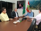 Reunião com o presidente da Alesc, Silvio Dreveck, e assessores-2
