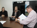 1 - Reunião com a Prefeita Fernanda Souza Cordova - Secretária educação Viviane  Matteucci - Secretária indústria comércio e turismo Franciele de Souza Cordova-3