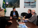 Reunião do trade turístico - Humberto Freccia, presidente Florianópolis Convention & Visitors Bureau - Marco Aurélio Floriani, da Florianópolis Convention & Visitors Bureau (ex-presidente) - Valdir Walendowsky presidente da Santur - Jane Balbinotti, presidente da Associação Brasileira de Empresas de Eventos de Santa Catarina (ABEOC/SC) -2