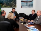 Reunião do trade turístico - Humberto Freccia, presidente Florianópolis Convention & Visitors Bureau - Marco Aurélio Floriani, da Florianópolis Convention & Visitors Bureau (ex-presidente) - Valdir Walendowsky presidente da Santur - Jane Balbinotti, presidente da Associação Brasileira de Empresas de Eventos de Santa Catarina (ABEOC/SC) -3