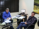 Reunião com Jardel Fronza, secretário executivo da ADR Taió. Foto: Raquel Santi.-1