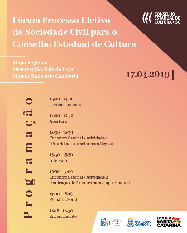 Programação B. Camboriú